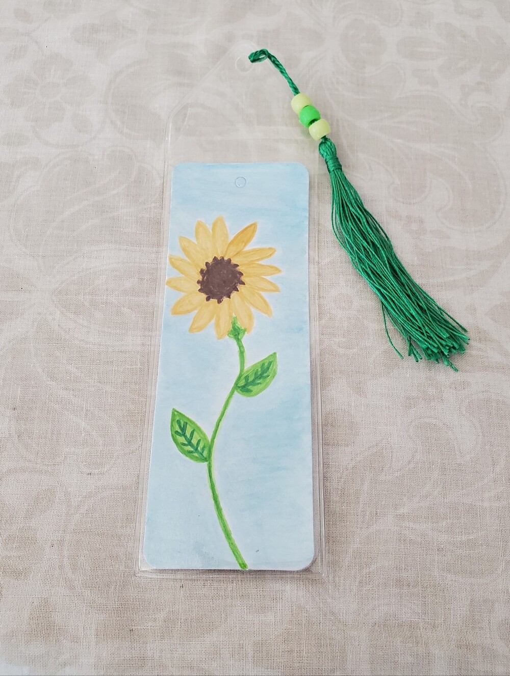 Handmade Watercolor Bookmark Sunflower🌻💛